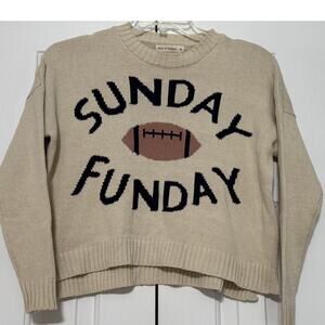 Moon & Madison Sunday Funday Cropped Sweater, Size XS